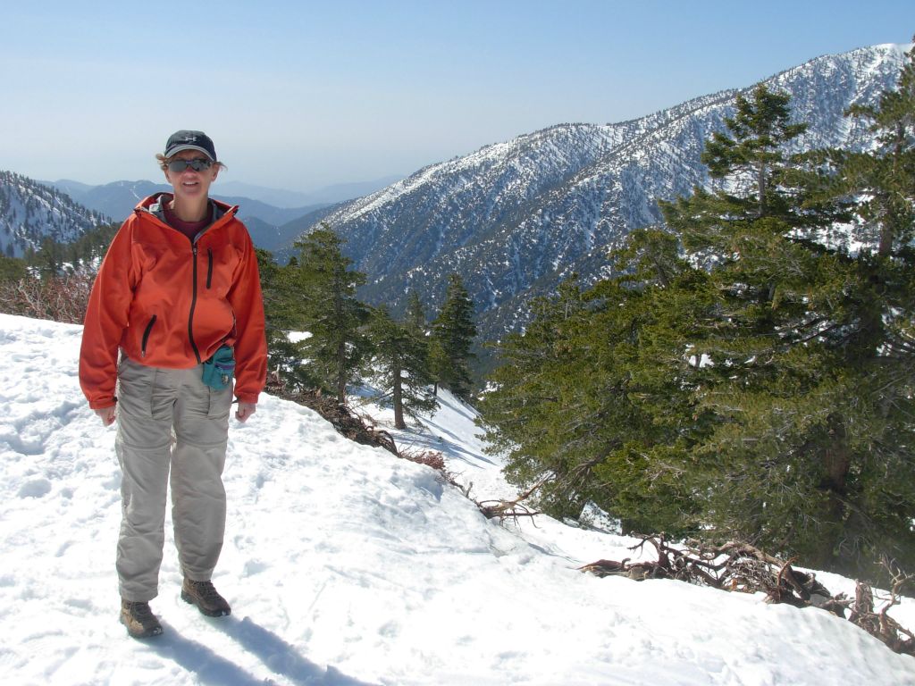 Kathy M on Mt. Baldy